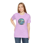 Miami Beach Vintage Logo Tee — Miami Skyline Sunset T‑Shirt