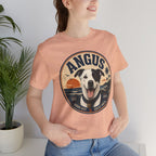 Angus Dog Tee — Retro Beach Portrait T-Shirt