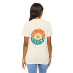Summer Vibes Tee — Retro Sun Graphic Back Print