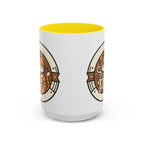 Cat Coffee Mug — Cute Orange Kitty Holding ‘Coffee’ Accent Ceramic Mug (11/15 oz)