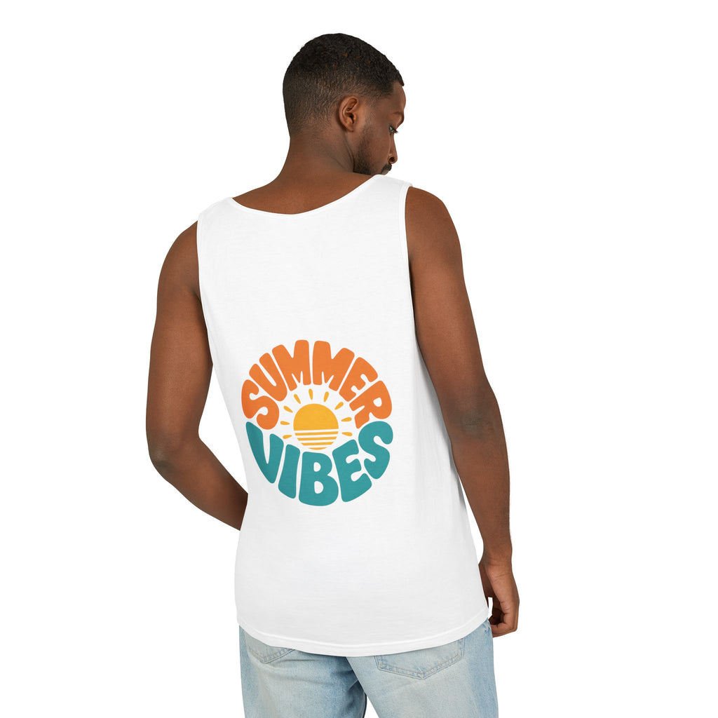 Summer Vibes Unisex Tank Top - Retro Sun Graphic