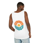Summer Vibes Unisex Tank Top - Retro Sun Graphic