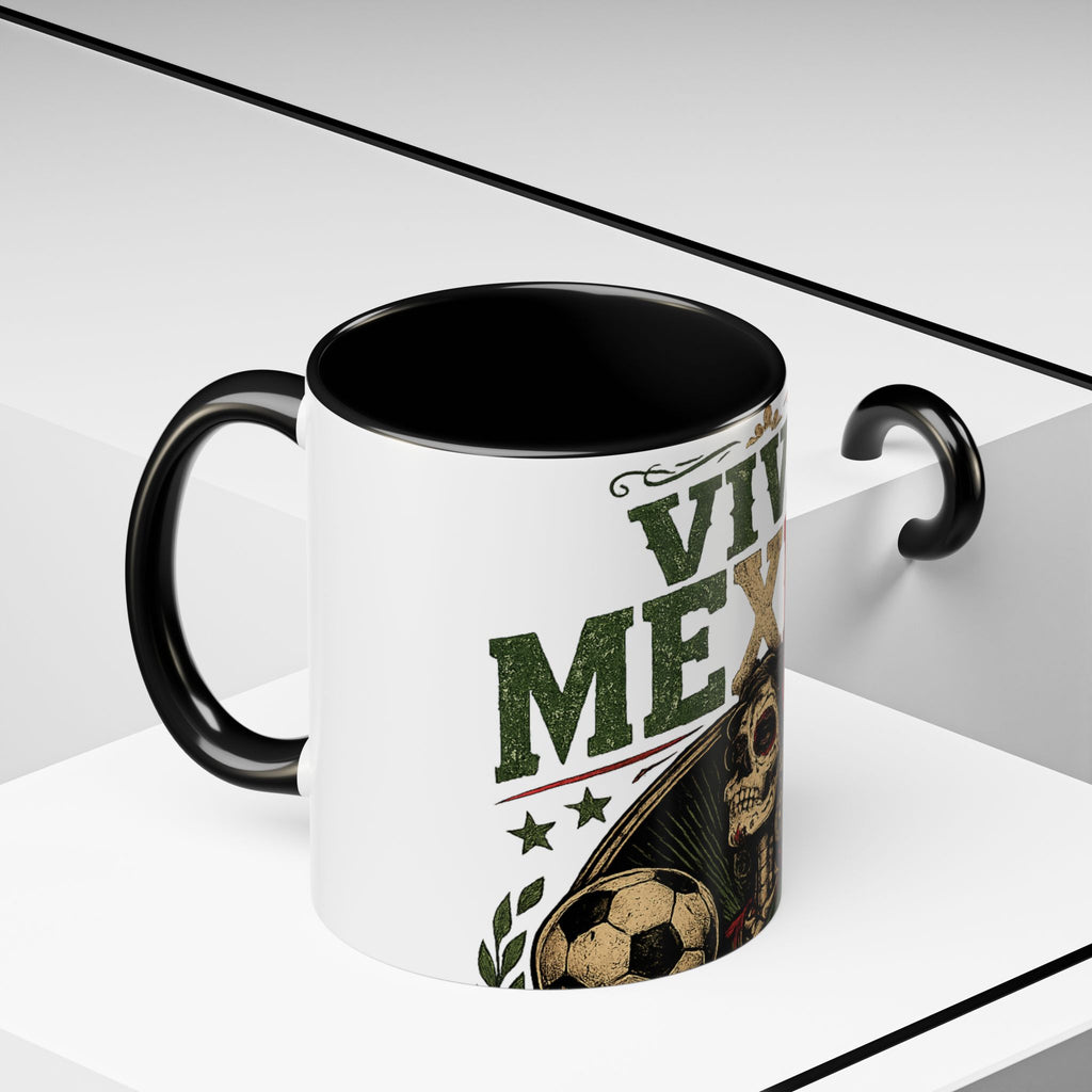 Viva Mexico Accent Coffee Mug — Day of the Dead Skeleton Design (11/15oz)
