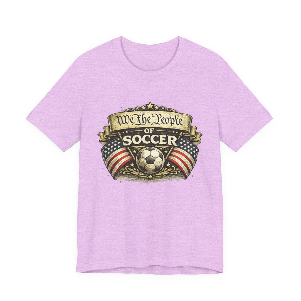 We The People of Soccer T-Shirt — American Flag Vintage Soccer Tee