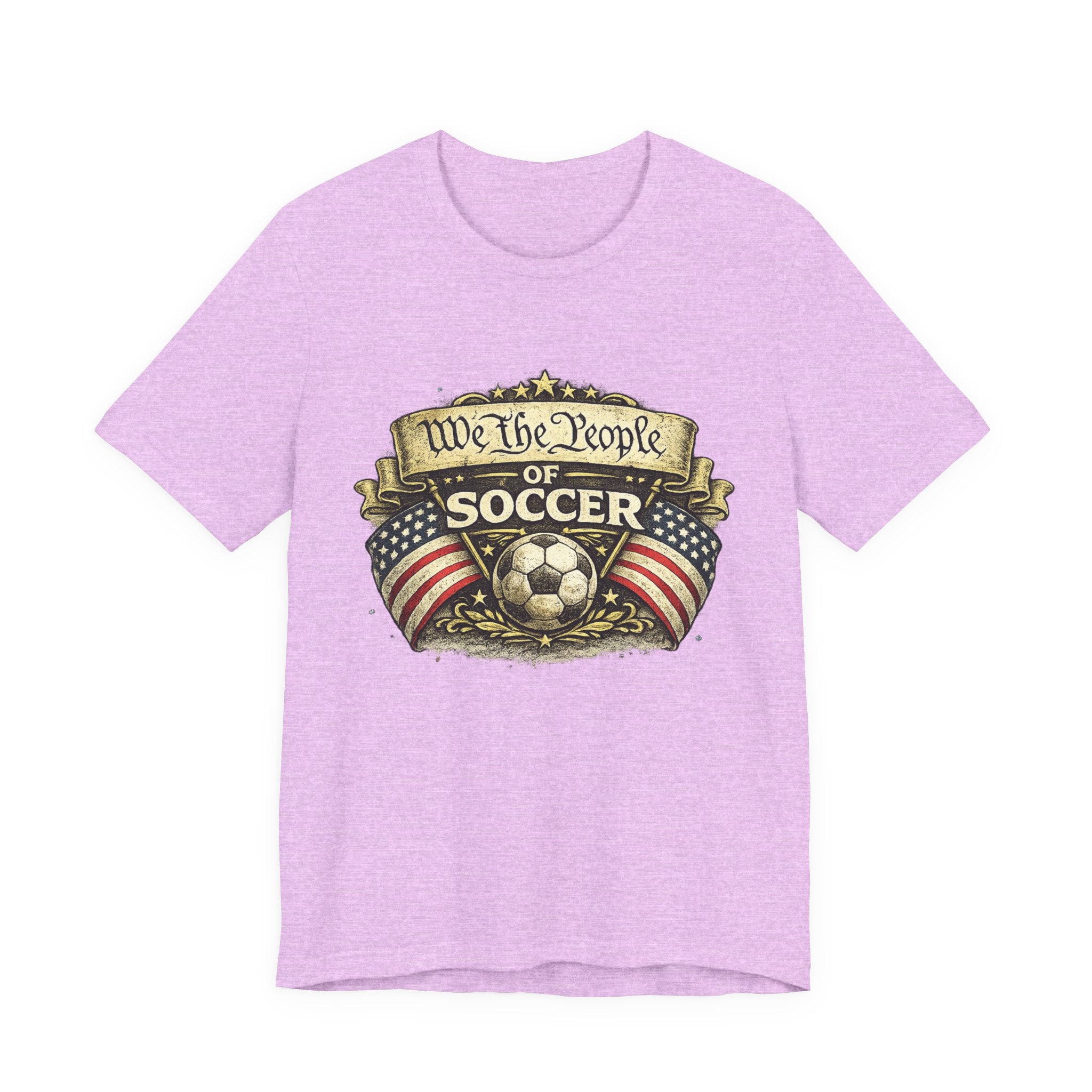We The People of Soccer T-Shirt — American Flag Vintage Soccer Tee