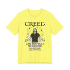 Creed-Inspired Unisex Jersey Tee - Wine & Cheese Lover's Shirt, Casual Daywear, Gift for Friends, Music Merch, Funny Tee