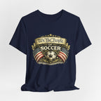 We The People of Soccer T-Shirt — American Flag Vintage Soccer Tee