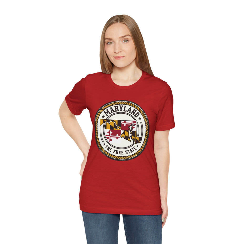 Maryland State Seal T-Shirt – The Free State Flag Emblem Tee