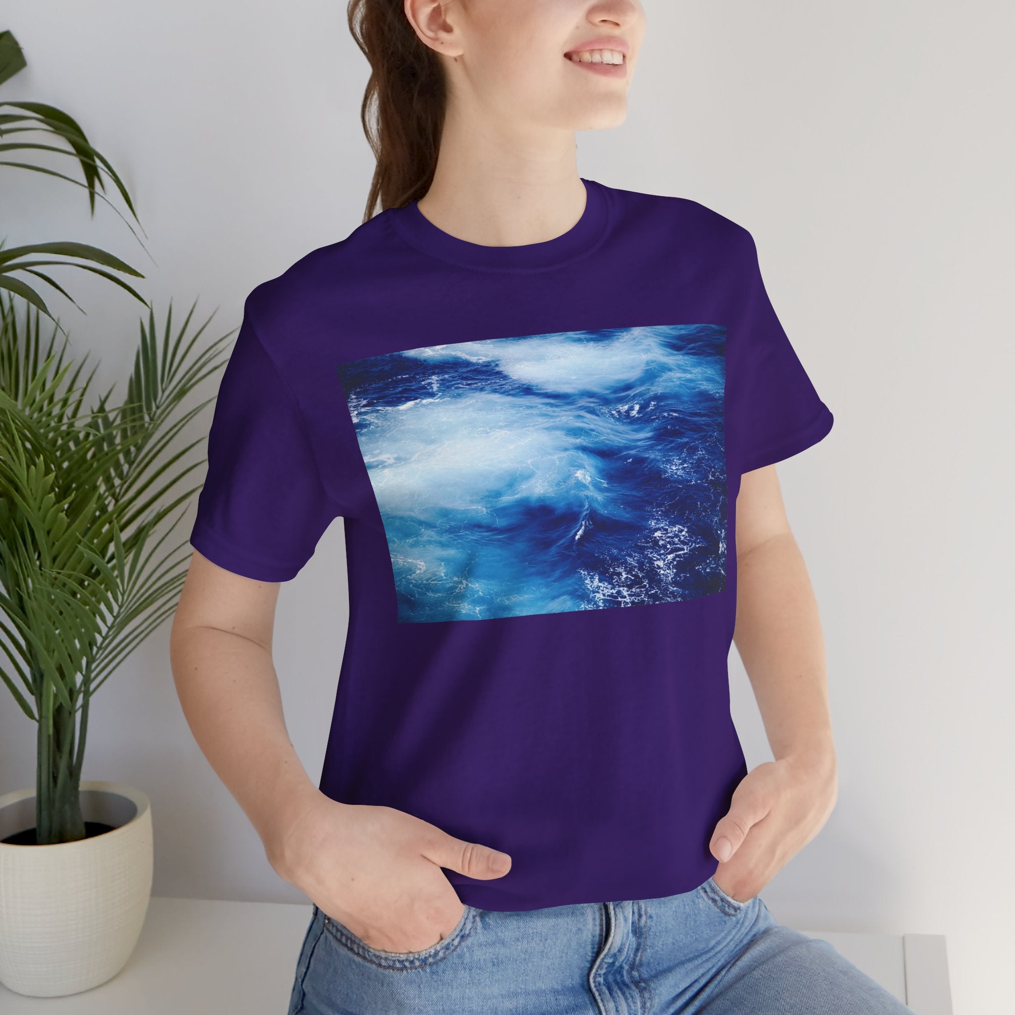 Ocean Waves  Tee — Blue Water Photography T-Shirt