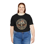 USA Eagle Vintage Patriotic T-Shirt — American Flag Graphic Tee
