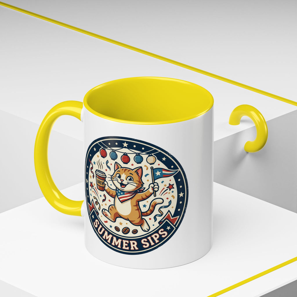 Space Camper Patch Coffee Mug — Retro Astronaut Camper 11/15oz Accent Mug