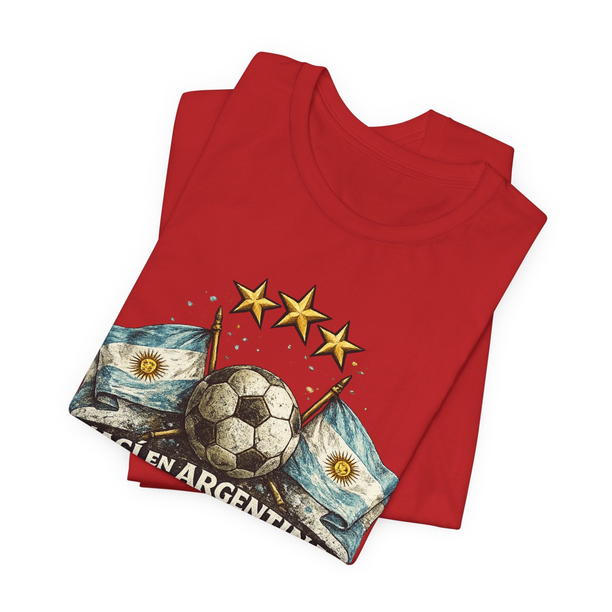 Argentina Soccer T-Shirt — "Nací en Argentina, ¿Qué más querés?" Vintage Football Tee