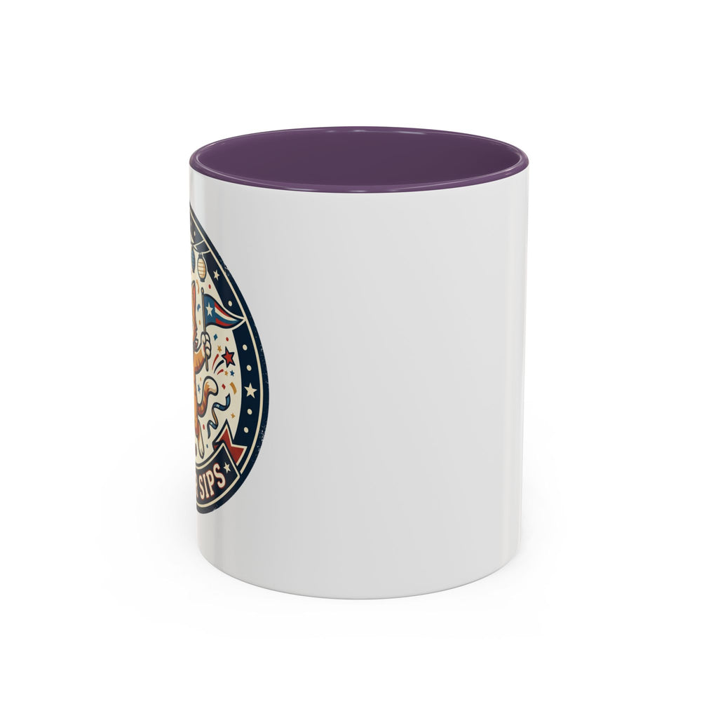 Space Camper Patch Coffee Mug — Retro Astronaut Camper 11/15oz Accent Mug