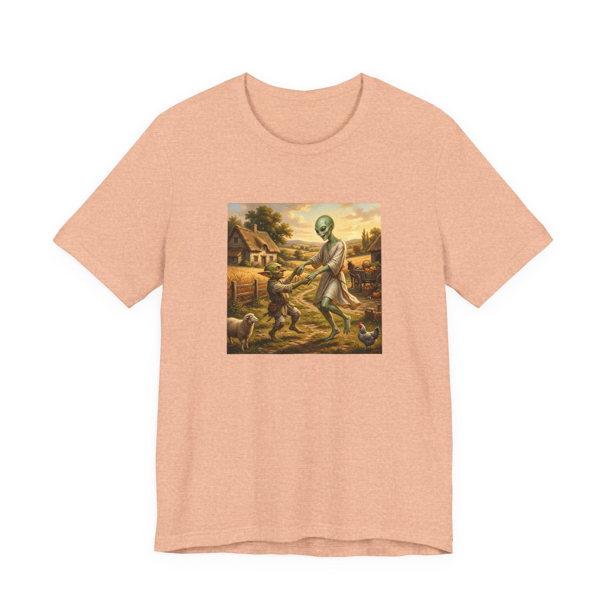 Alien Harvest Vintage Art T‑Shirt