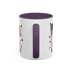 Patriotic Coffee Mug — "Land of the Free Because of the Brave" Accent Mug