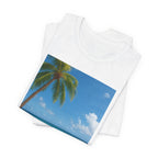Beach Chihuahua Dog T-Shirt — Hawaiian Shirt Puppy on Tropical Shore