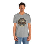 USA Eagle Vintage Patriotic T-Shirt — American Flag Graphic Tee