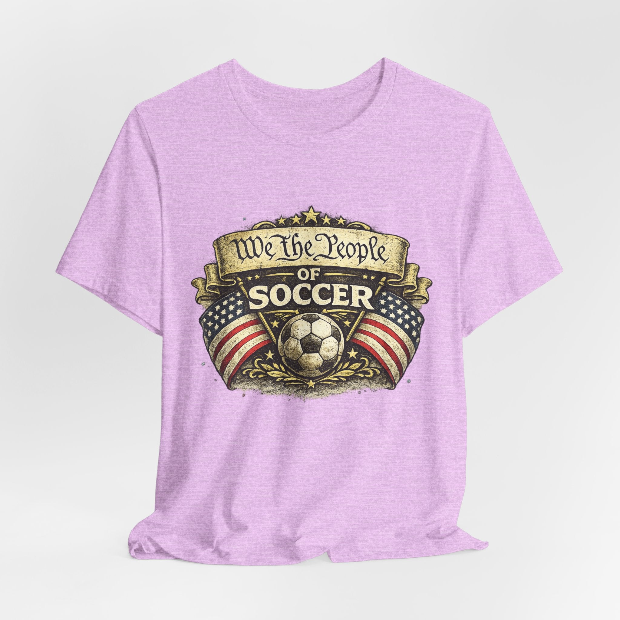 We The People of Soccer T-Shirt — American Flag Vintage Soccer Tee