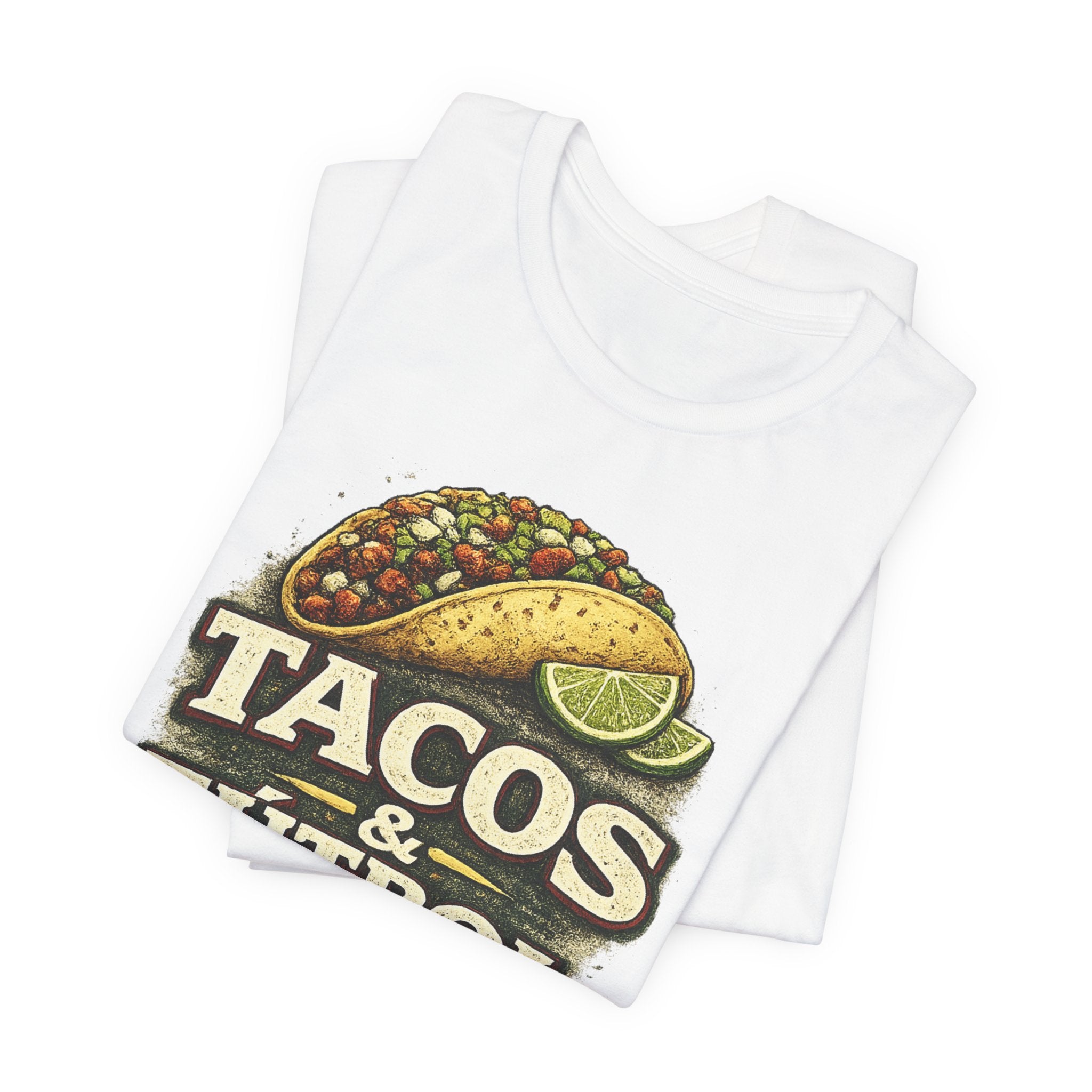 T-Shirt — Tacos & Fútbol Graphic Tee — Soccer Fan Mexican Food Mashup