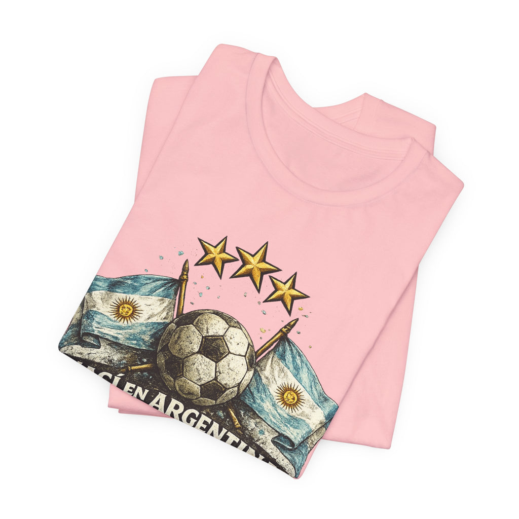 Argentina Soccer T-Shirt — "Nací en Argentina, ¿Qué más querés?" Vintage Football Tee