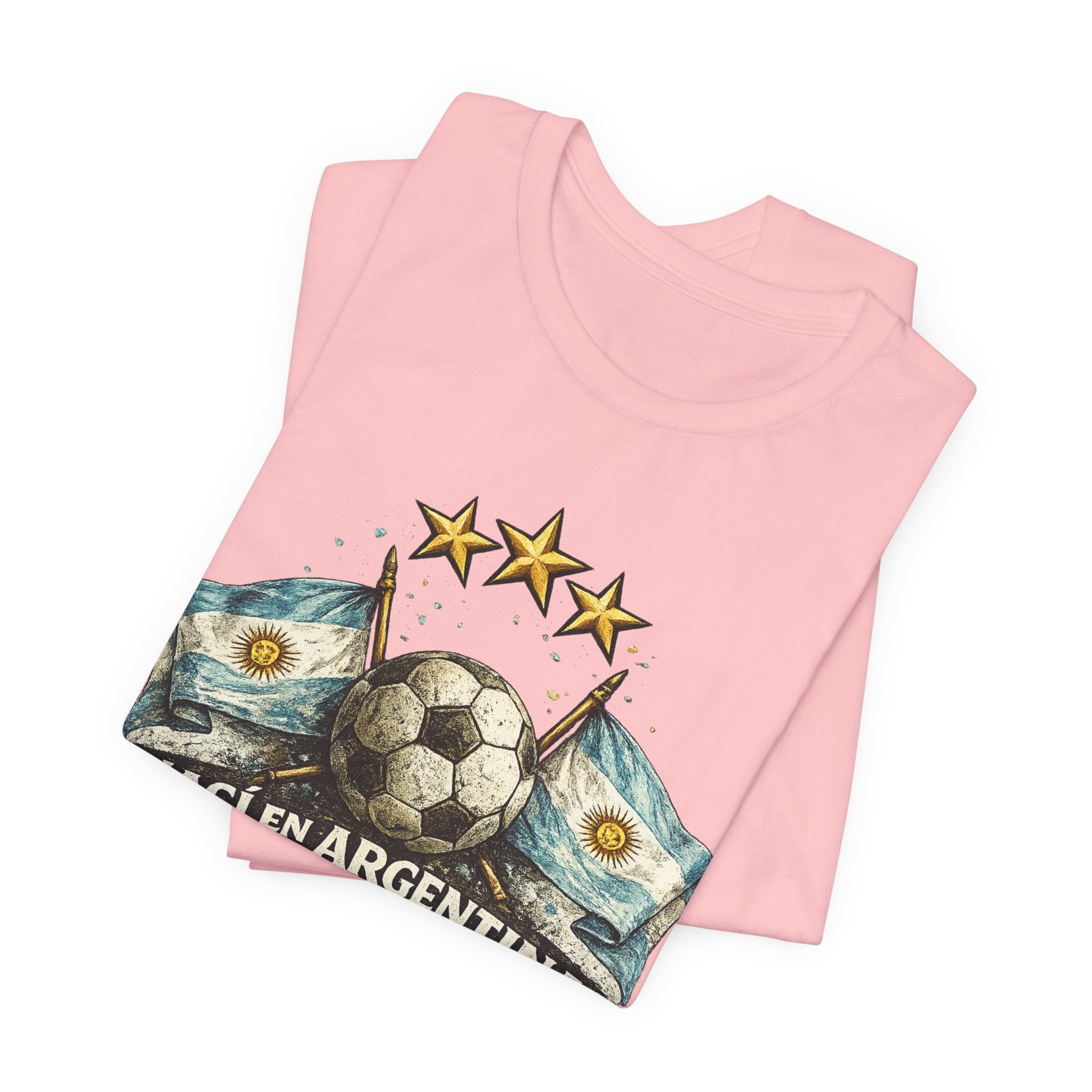 Argentina Soccer T-Shirt — "Nací en Argentina, ¿Qué más querés?" Vintage Football Tee