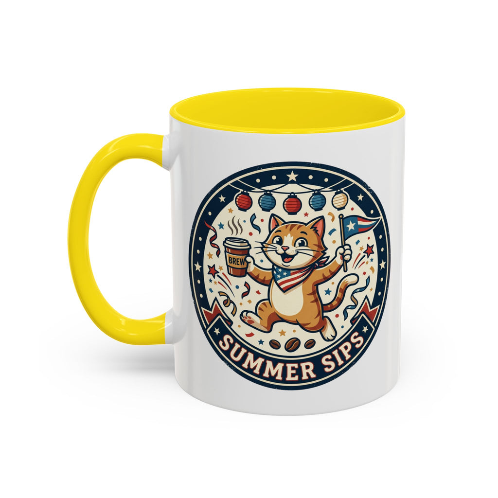 Space Camper Patch Coffee Mug — Retro Astronaut Camper 11/15oz Accent Mug