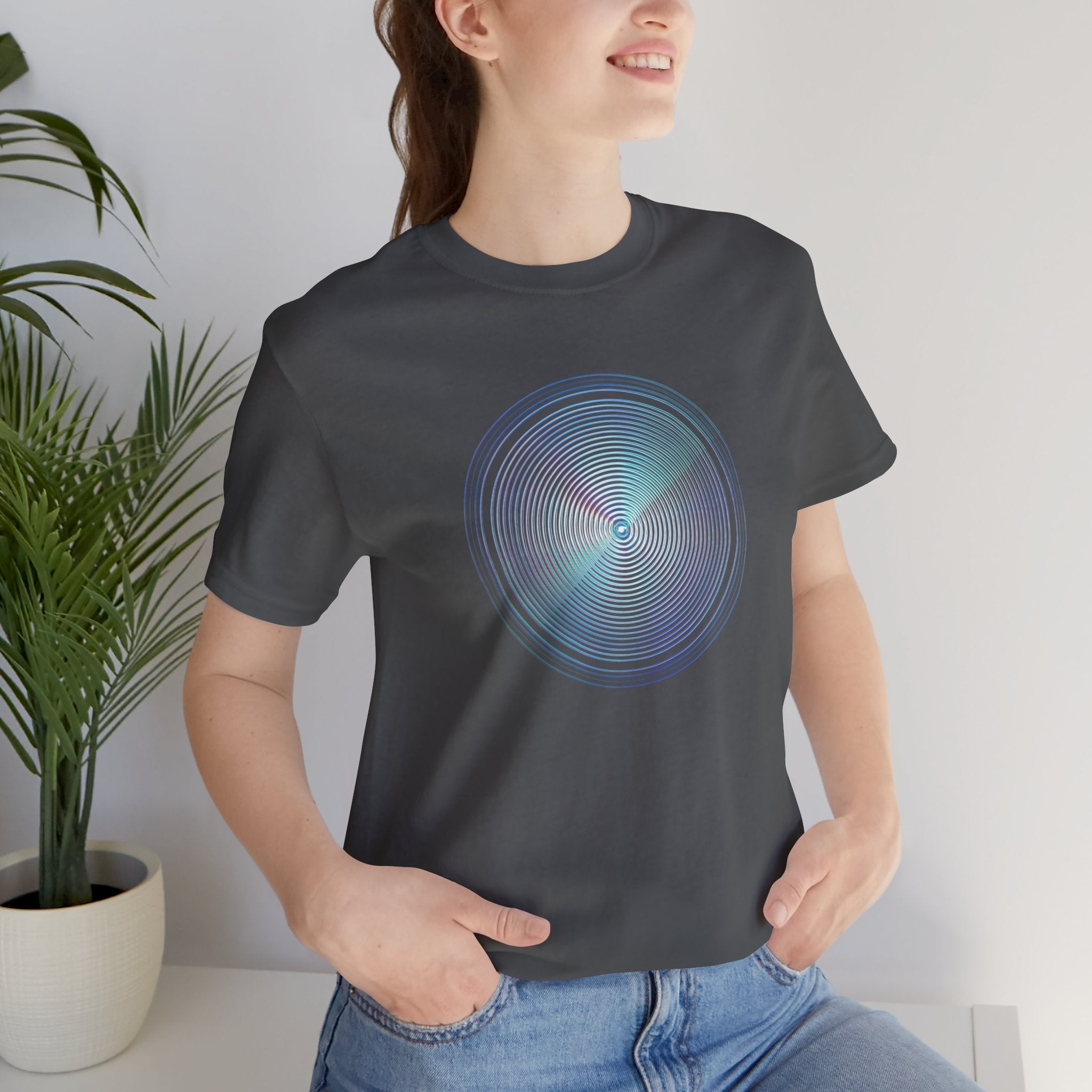 Hypnotic Holo Spiral T‑Shirt