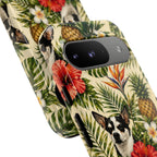 Tropical chihuahua Phone Case — Floral Pineapple Protective Tough Case