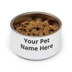 Personalized Pet Bowl – Custom Name 18oz Stainless Steel Dog & Cat Feeding Bowl