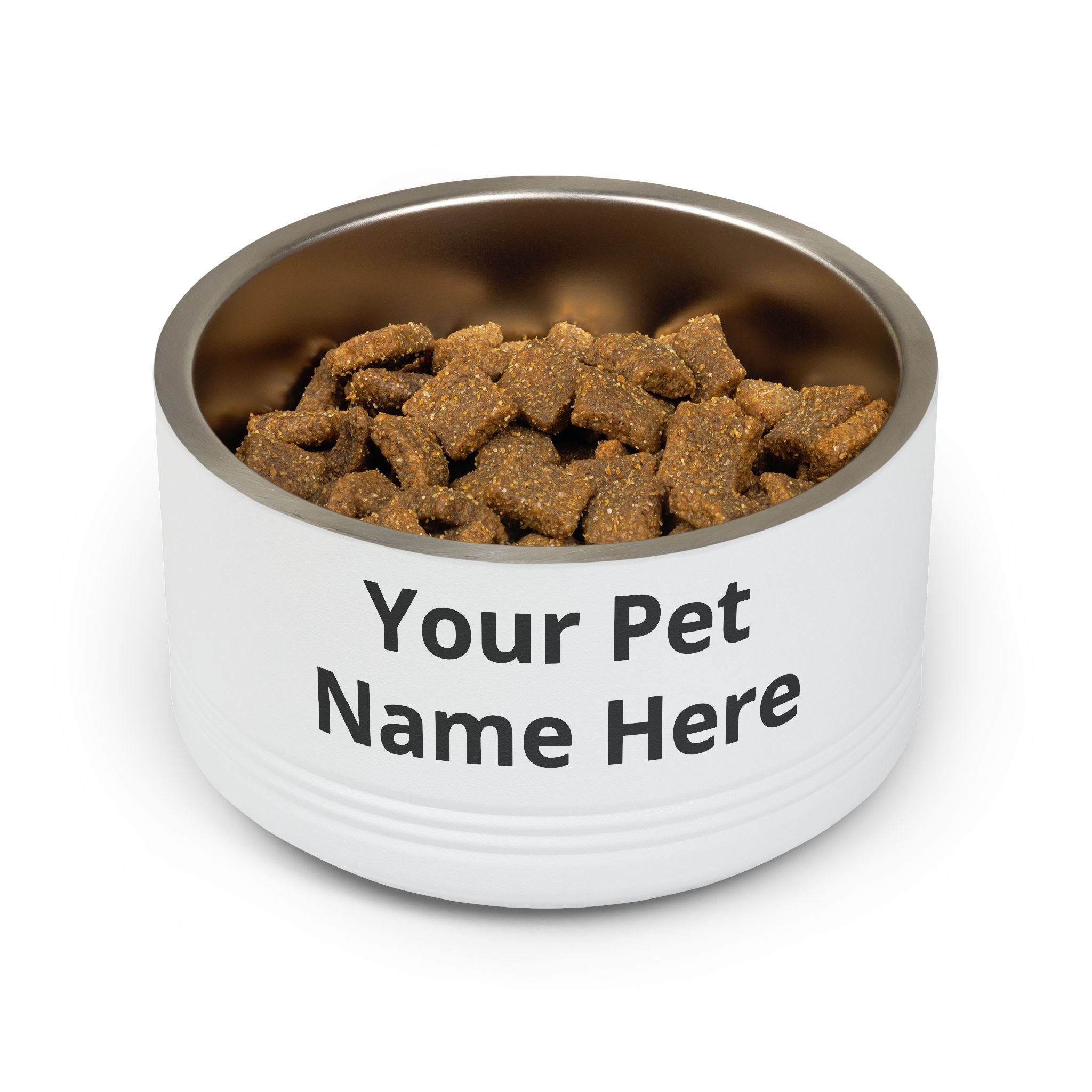 Personalized Pet Bowl – Custom Name 18oz Stainless Steel Dog & Cat Feeding Bowl
