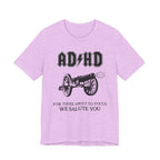 ADHD AC/DC Tee — "For Those About to Focus We Salute You" Graphic T-Shirt