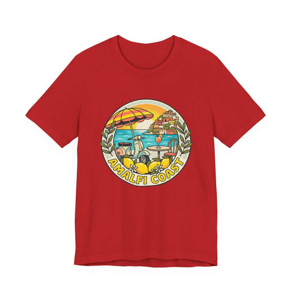 Amalfi Coast Vintage Travel Tee — Scenic Lemon & Vespa Graphic