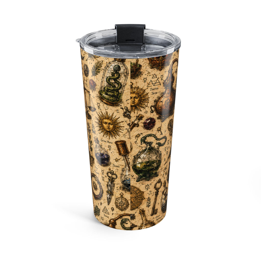 20oz The Alchemist's Cabinet Tumbler — Vintage Magic Travel Cup