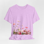 Floral Meadow Tee – Pink Wildflower Field Graphic T-Shirt