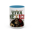 Viva Mexico Accent Coffee Mug — Day of the Dead Skeleton Design (11/15oz)