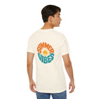 Summer Vibes Tee — Retro Sun Graphic Back Print