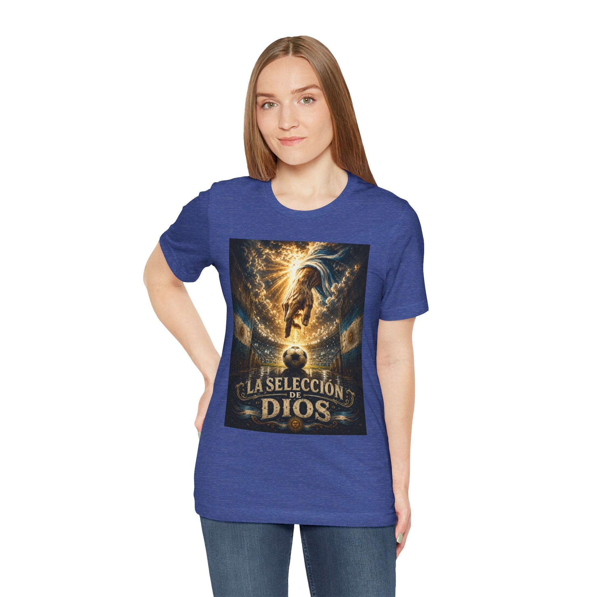 Soccer Faith T-Shirt — "La Selección de Dios" Graphic Tee