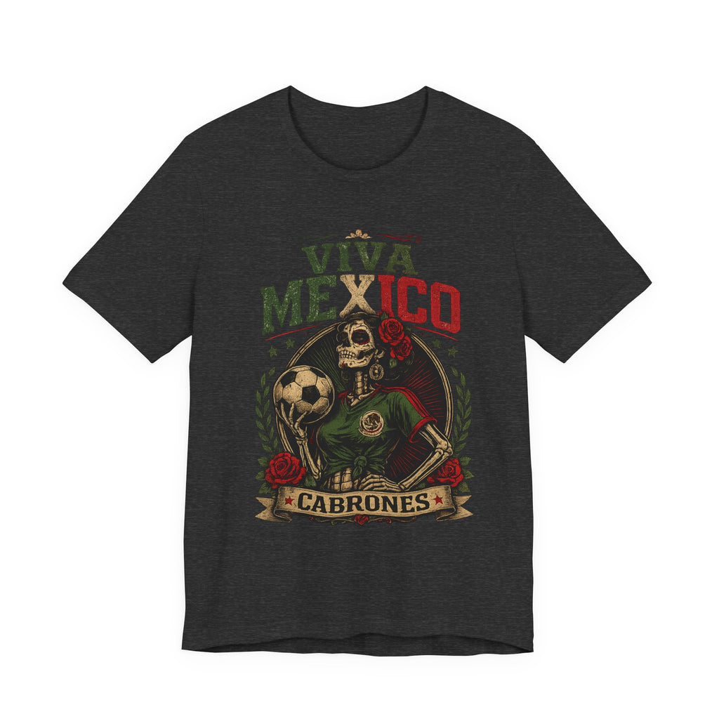 Mexico Catrina Skull T‑Shirt — Day of the Dead Mexican Soccer Tee