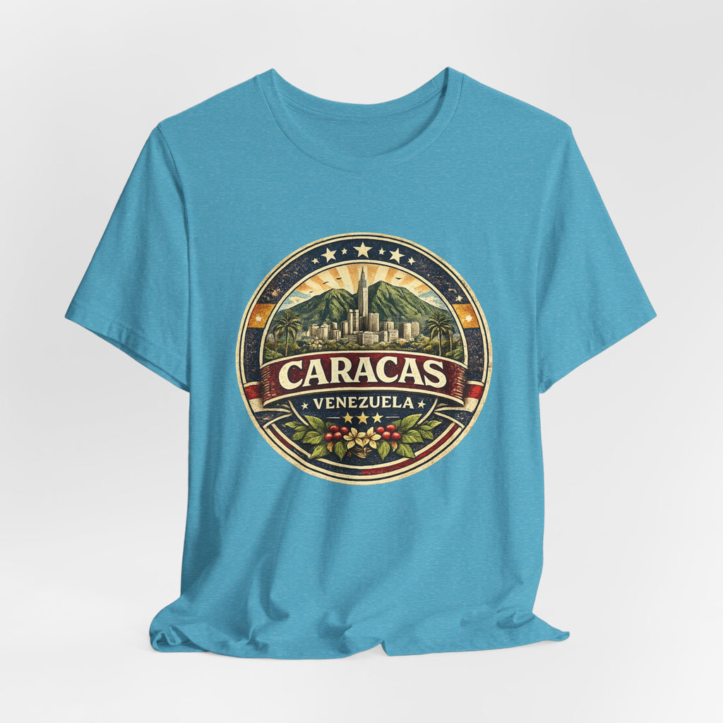 Caracas Venezuela Vintage Travel Tee — Retro City Badge T-Shirt