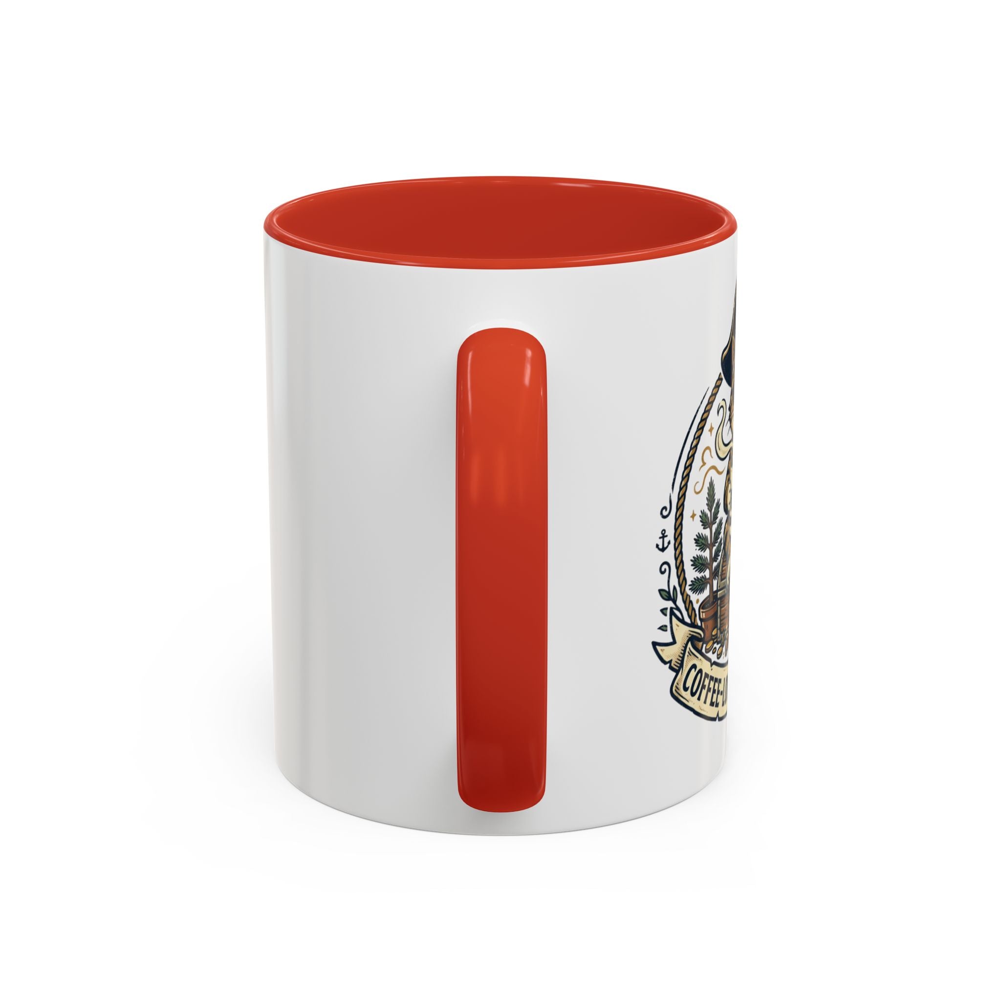 Vintage Sailor Anchor Coffee Mug — Nautical Tattoo Accent Mug (11/15oz)