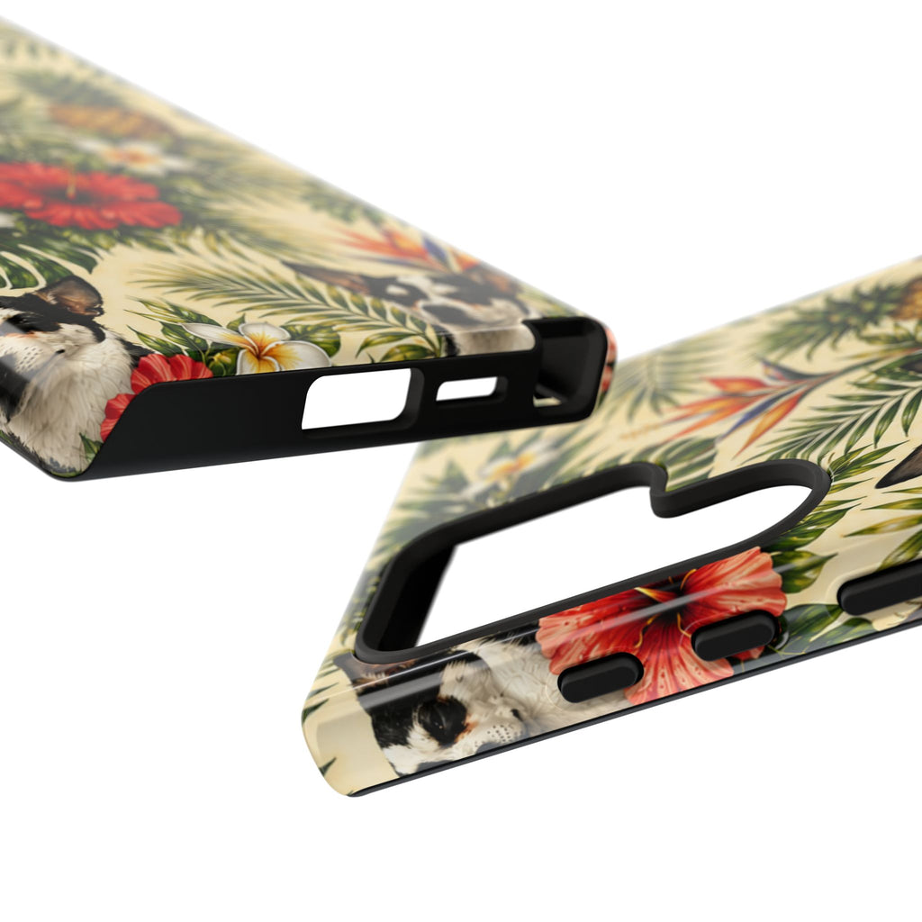 Tropical chihuahua Phone Case — Floral Pineapple Protective Tough Case