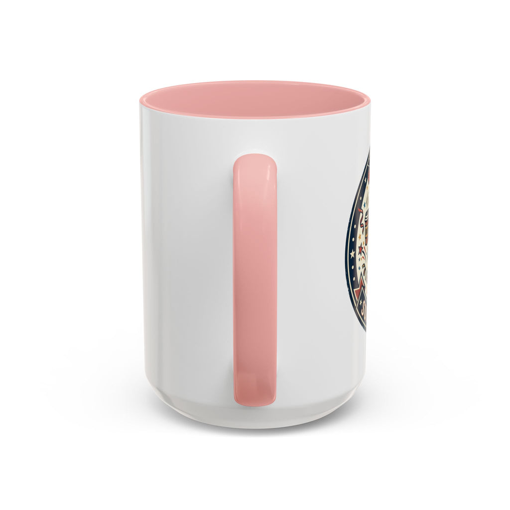 Space Camper Patch Coffee Mug — Retro Astronaut Camper 11/15oz Accent Mug