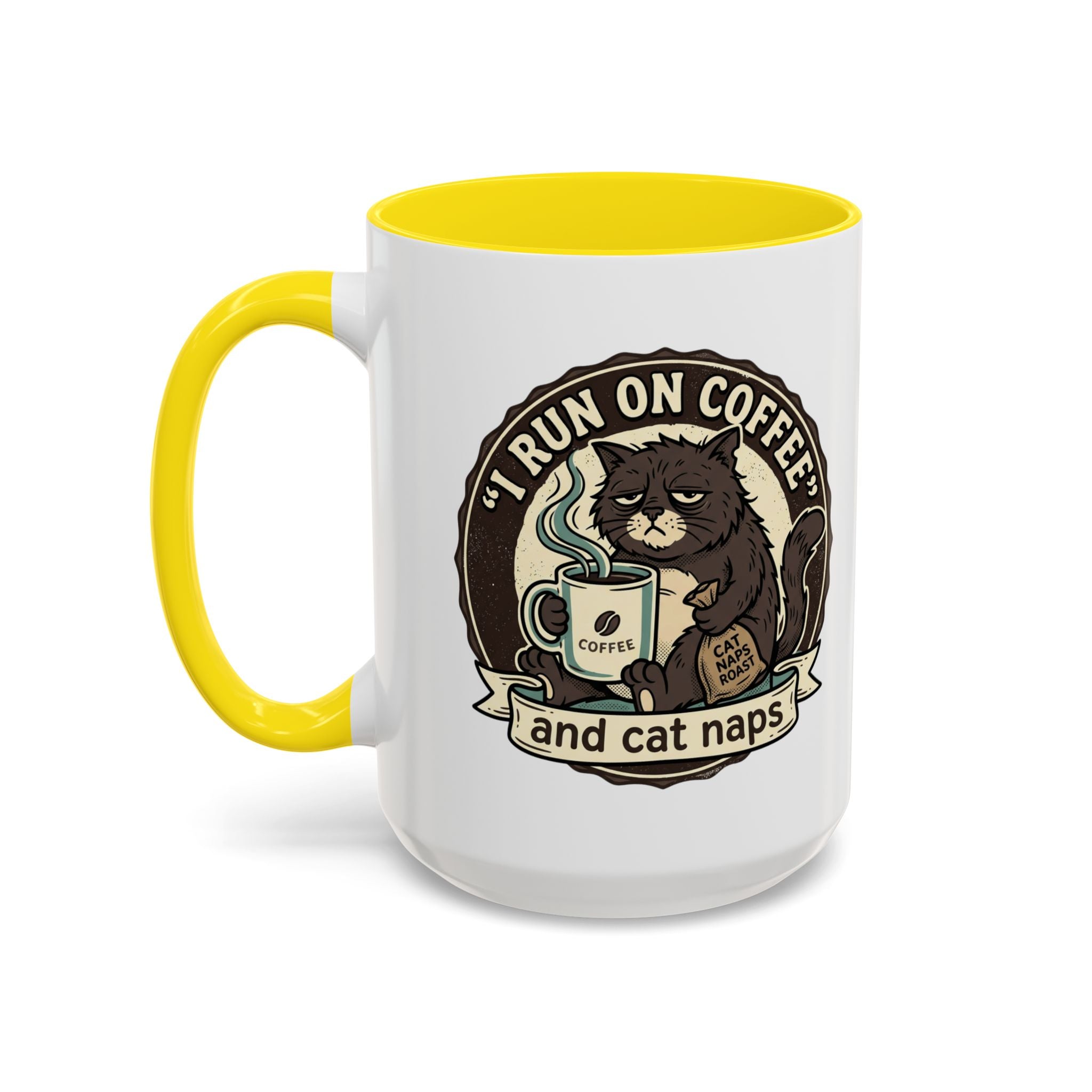 Coffee Lovers Mug — Rustic 'Coffee & Hops' Accent Ceramic Mug (11/15oz)