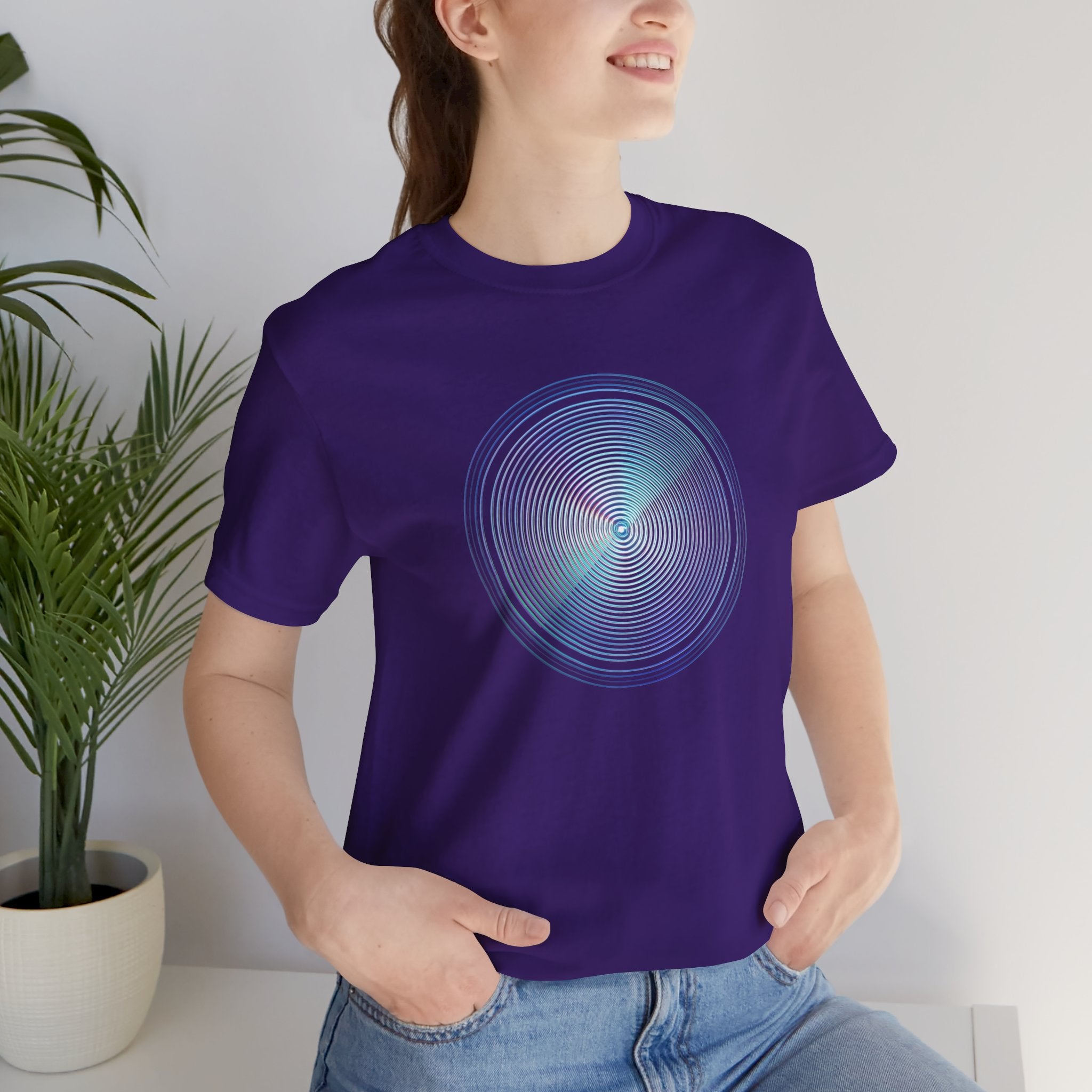 Hypnotic Holo Spiral T‑Shirt