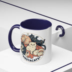 Cat Jester Accent Coffee Mug – Whimsical Vintage Cat Illustration (11/15oz)