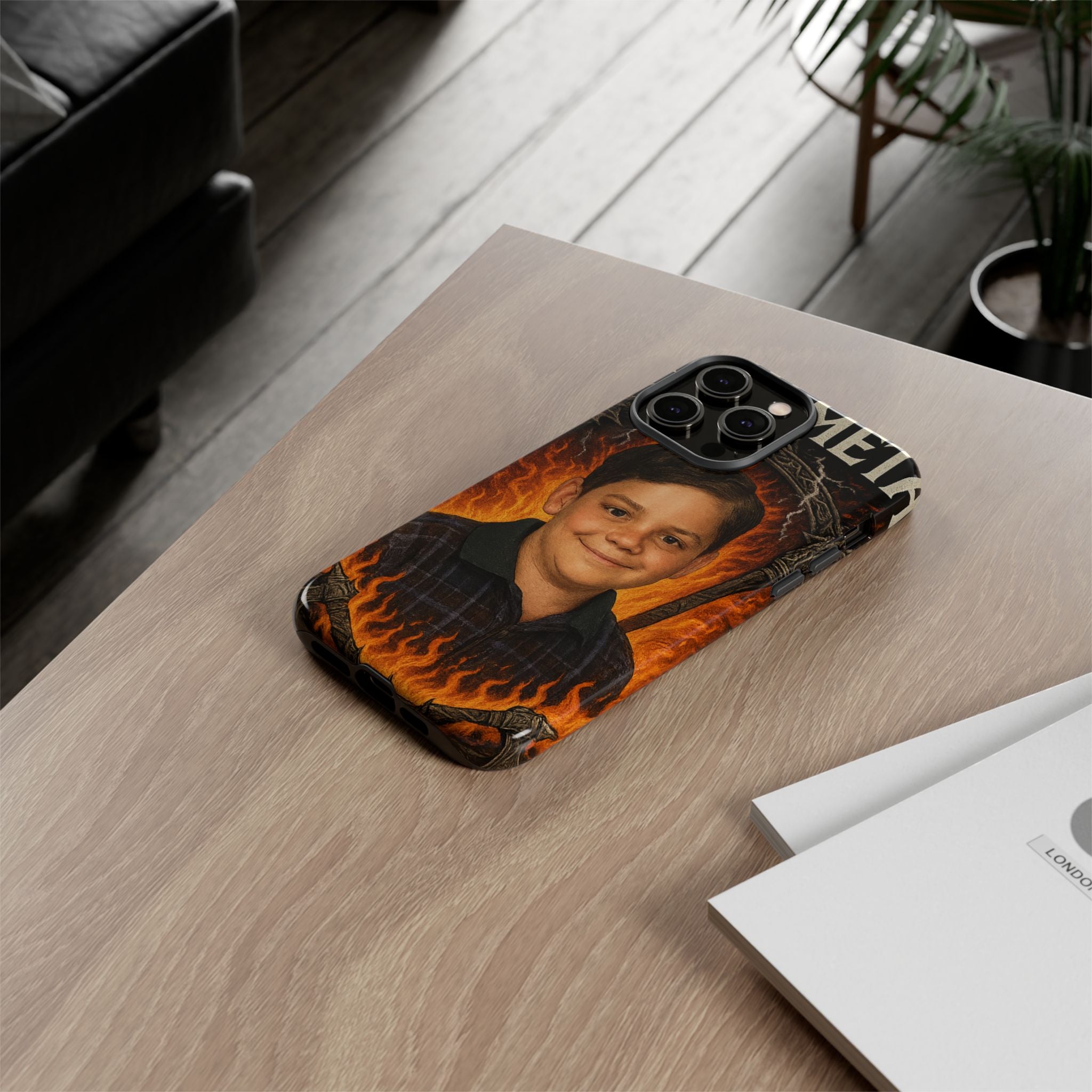 Metalhead Phone Case, Tough Cases for Music Lovers, Personalize with Unique Art, Gift for Metal Fans, Rock Lover's Accessory