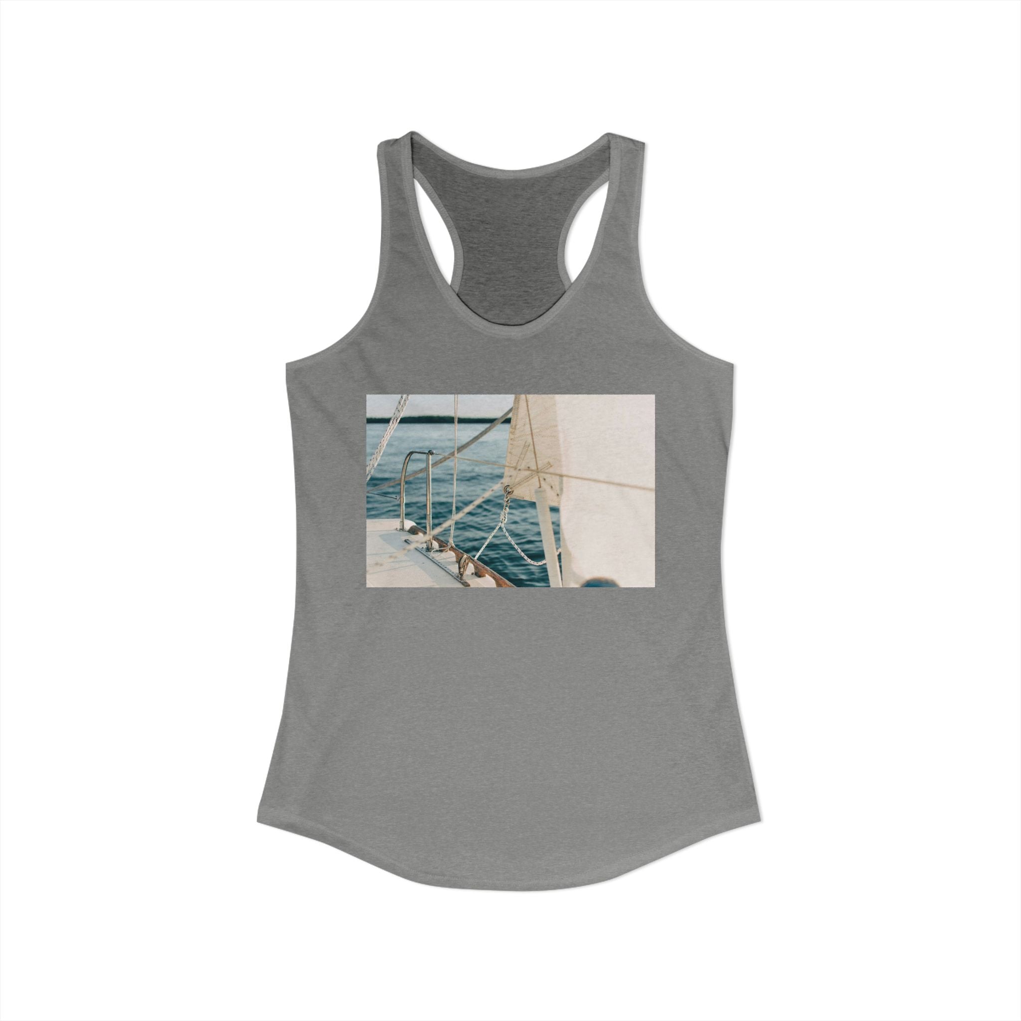 Women's Ideal Racerback Tank - Summer Boat Ocean Live