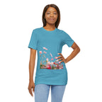 Floral Meadow Tee – Pink Wildflower Field Graphic T-Shirt