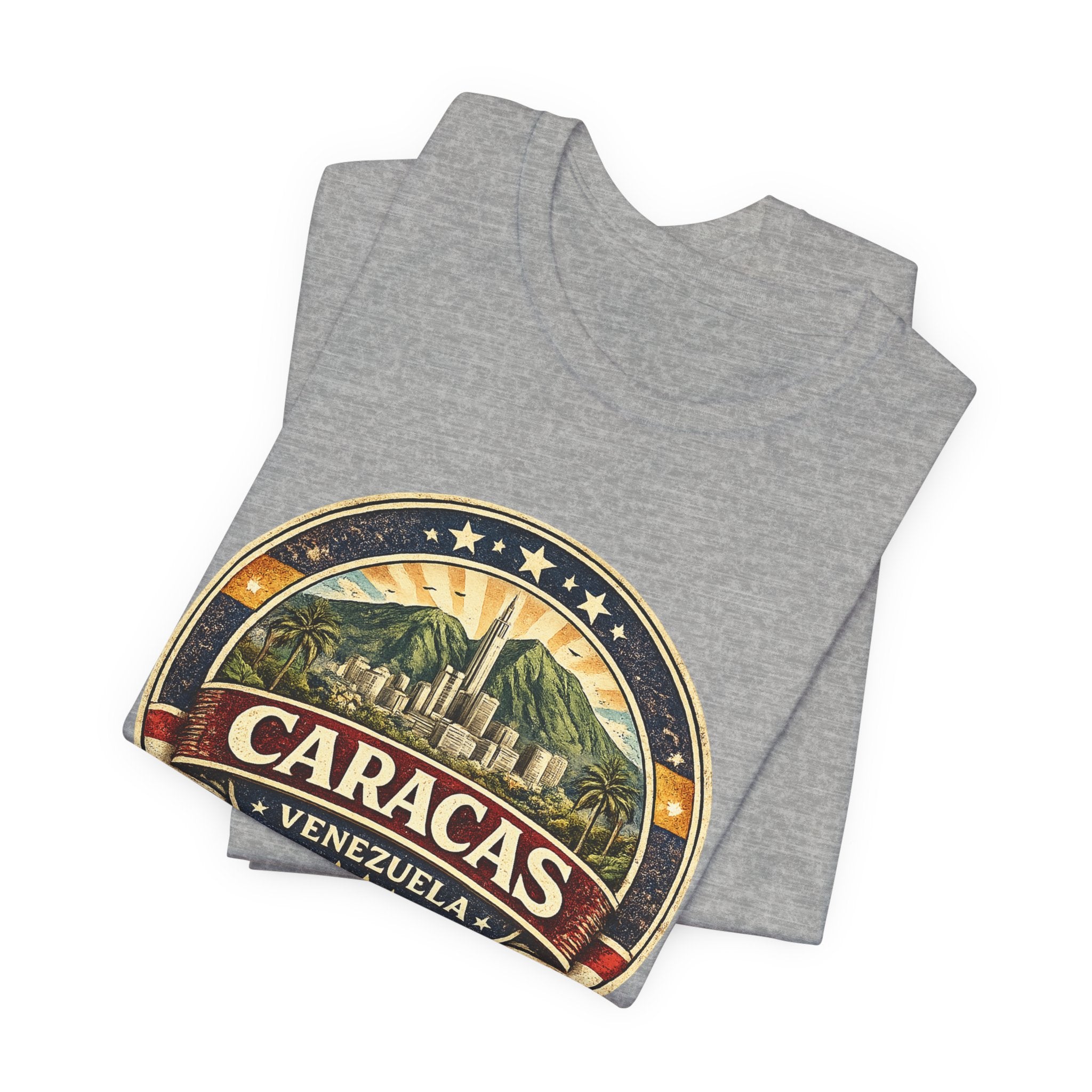 Caracas Venezuela Vintage Travel Tee — Retro City Badge T-Shirt