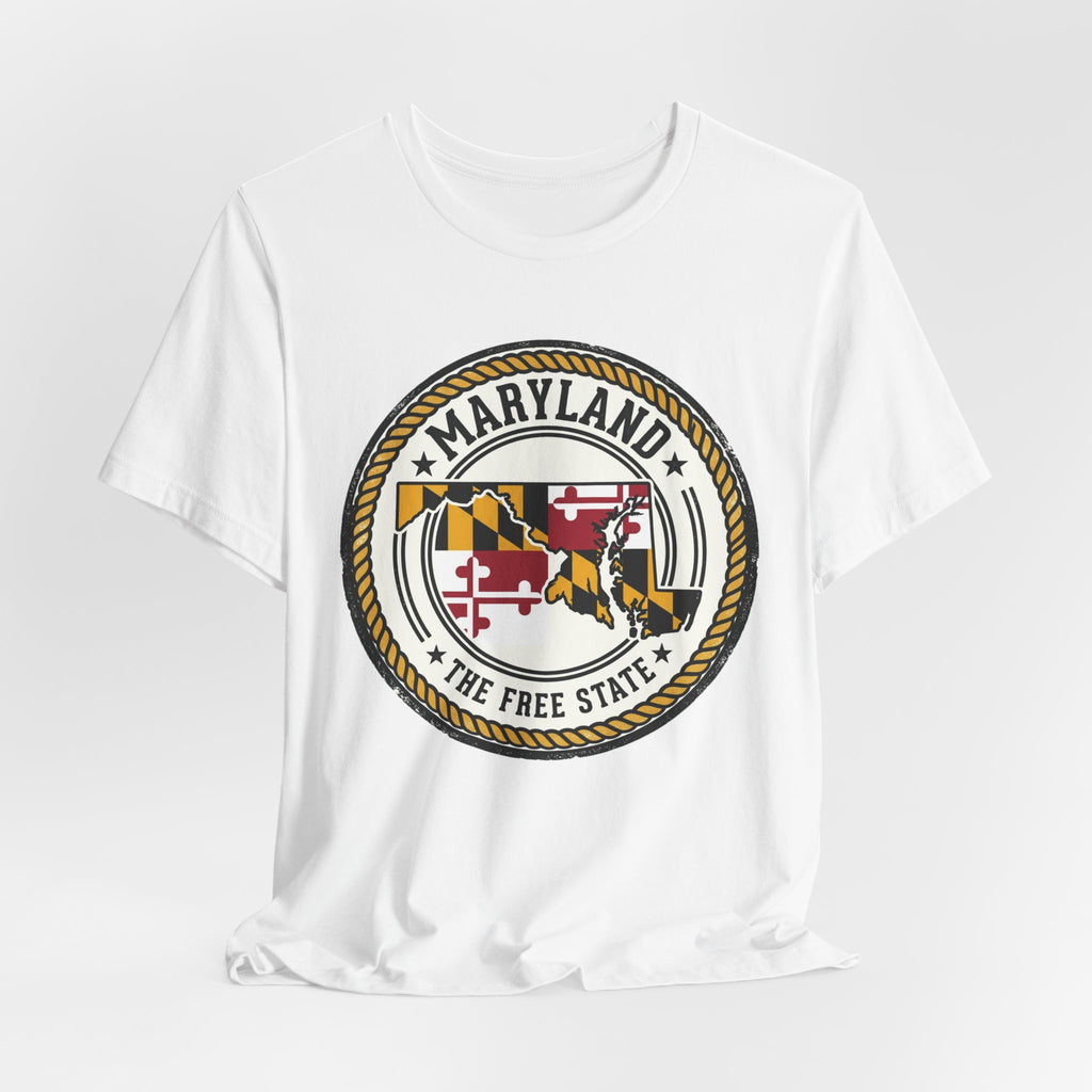 Maryland State Seal T-Shirt – The Free State Flag Emblem Tee